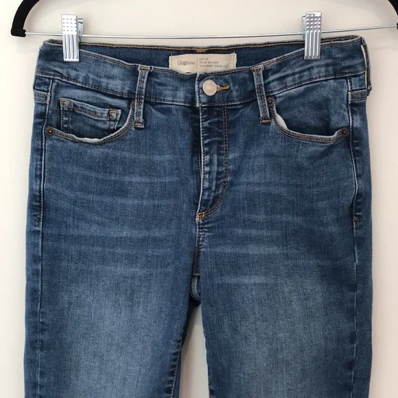 GAP 1969 Tall Skinny Jeans – Dark Wash, Mir Rise, Size 6 - Picture 2 of 11